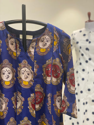 Ocean of Chaos Kalamkari Kurti