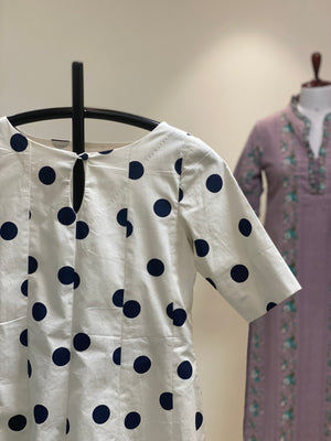 Pocket Panda Linen Kurti