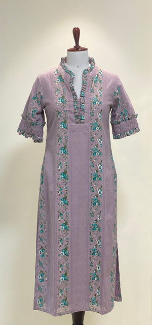 Lavender Love Cotton Kurti