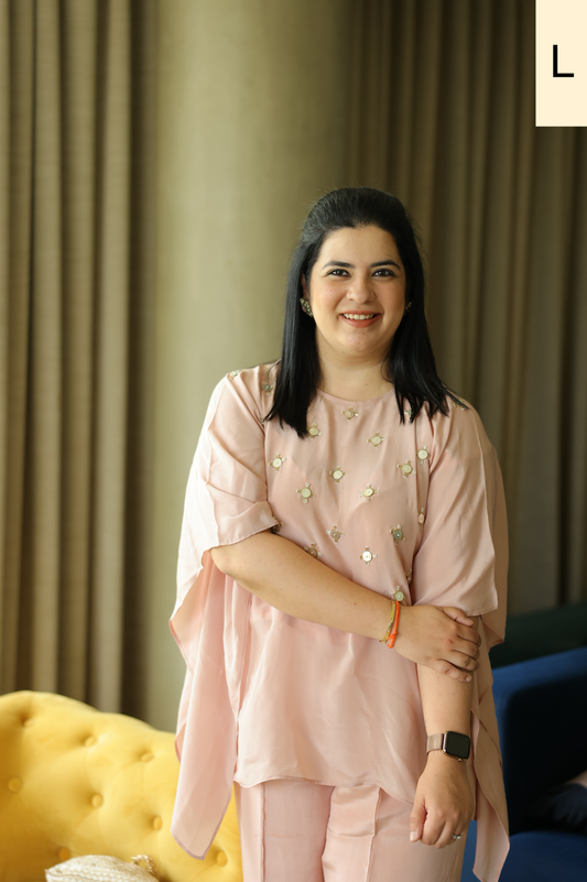 Pink Lillia Embroidered Coords