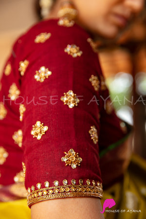 Khoonchala Rawsilk Embroidered Blouse