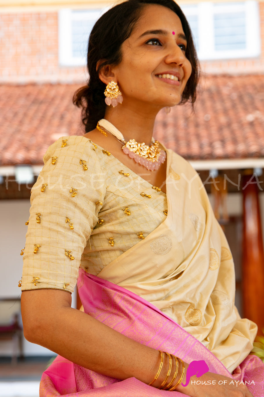 Precious Pearl Embroidered Blouse
