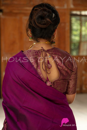 Wild Orchid Brocade Blouse