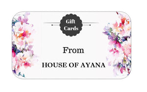 Gift Card from House of Ayana